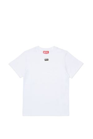 t-shirt in cotone bianco DIESEL KIDS | J027700CATMK100